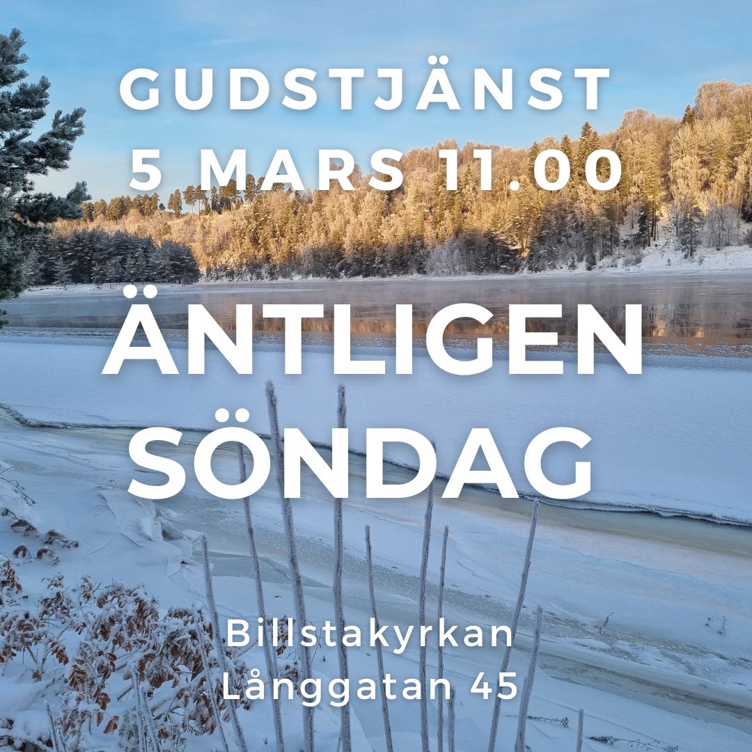 Gudstjänst 5 mars 11.00