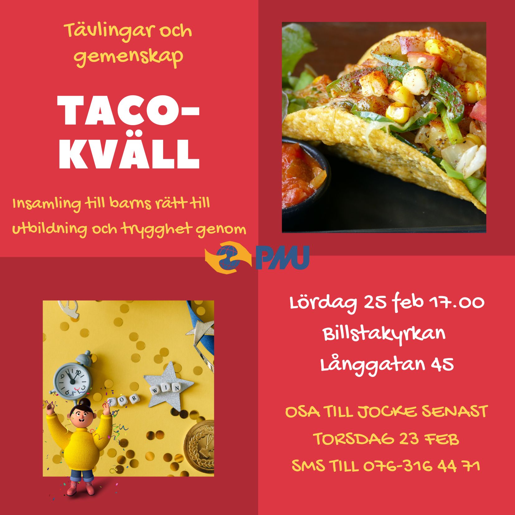 Taco-kväll 25 februari