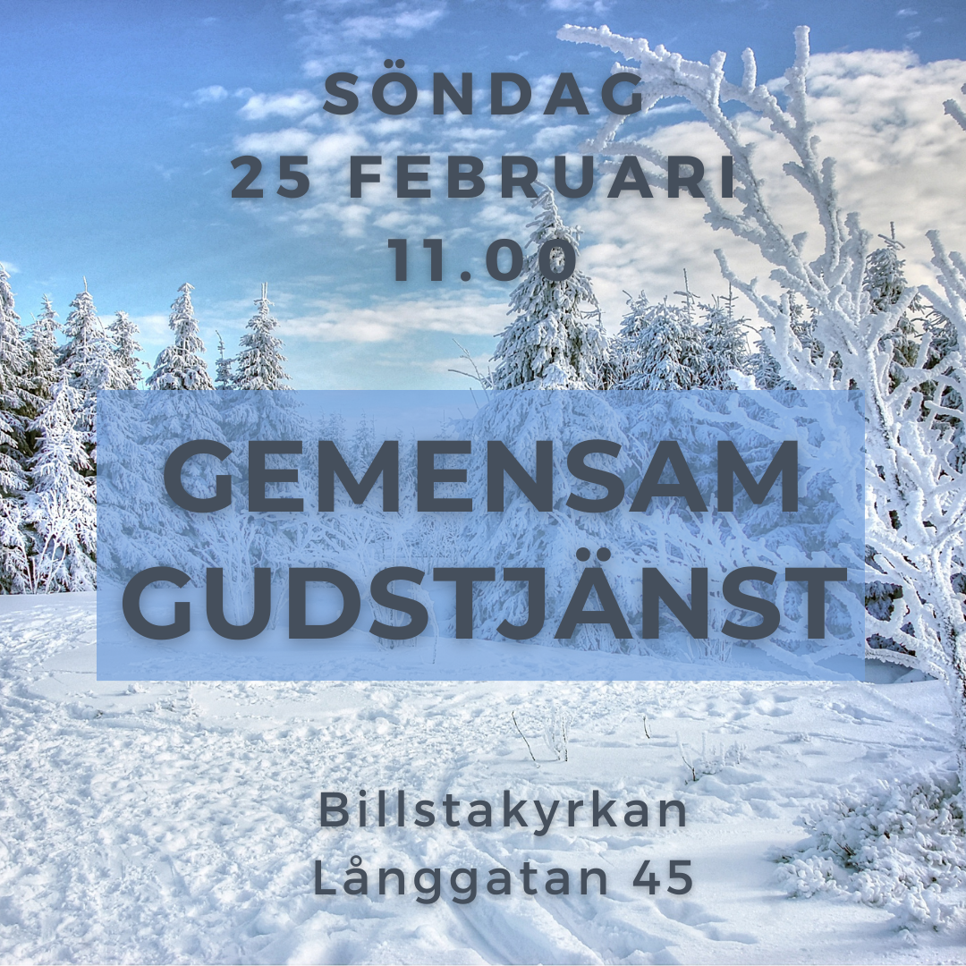 Gemensam gudstjänst 2024-02-25